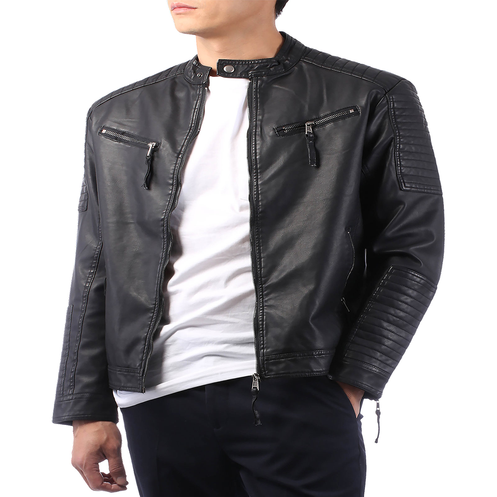 mens-classic-motorcycle-biker-jacket
